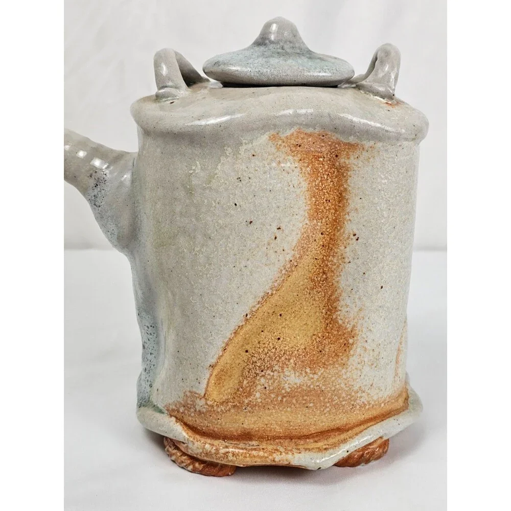 Michael Sherrill Studio Pottery Teapot Signed Contemporary Ceramic Art